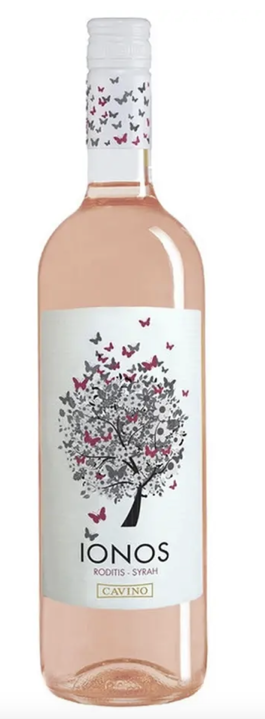 Вино Cavino Іонос рож. сух 0,75л Греція 12%